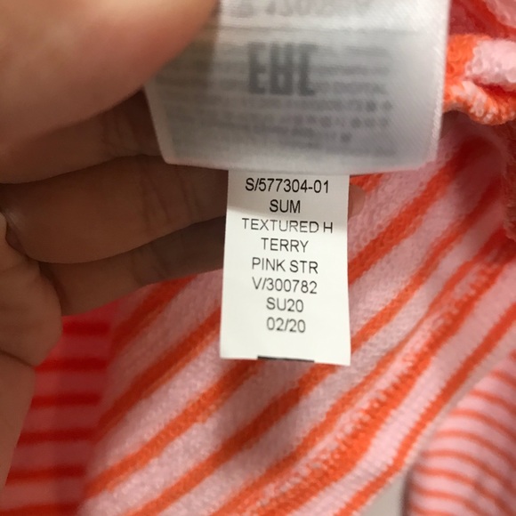 Love by Gap textured h terry pink star hoodie Medium - Picture 7 of 8